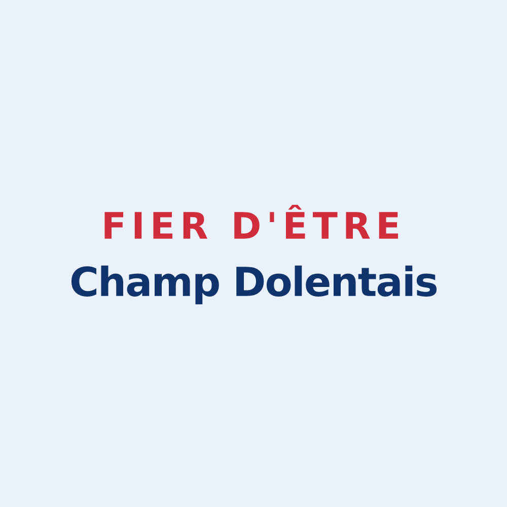 Sticker « Fier d'être Champ Dolentais » — design pour Champ-Dolent