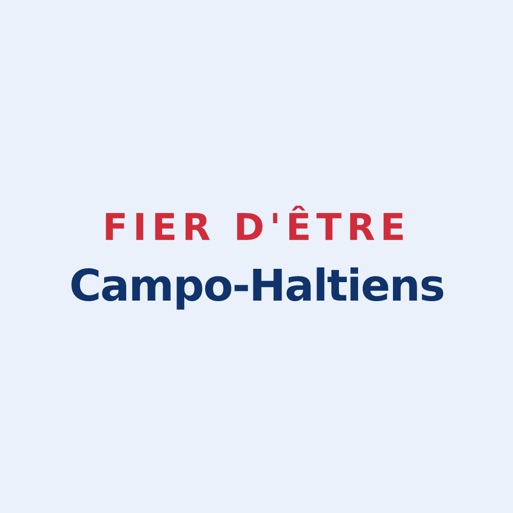 Sticker « Fier d'être Campo-Haltiens » — design pour Champ-Haut