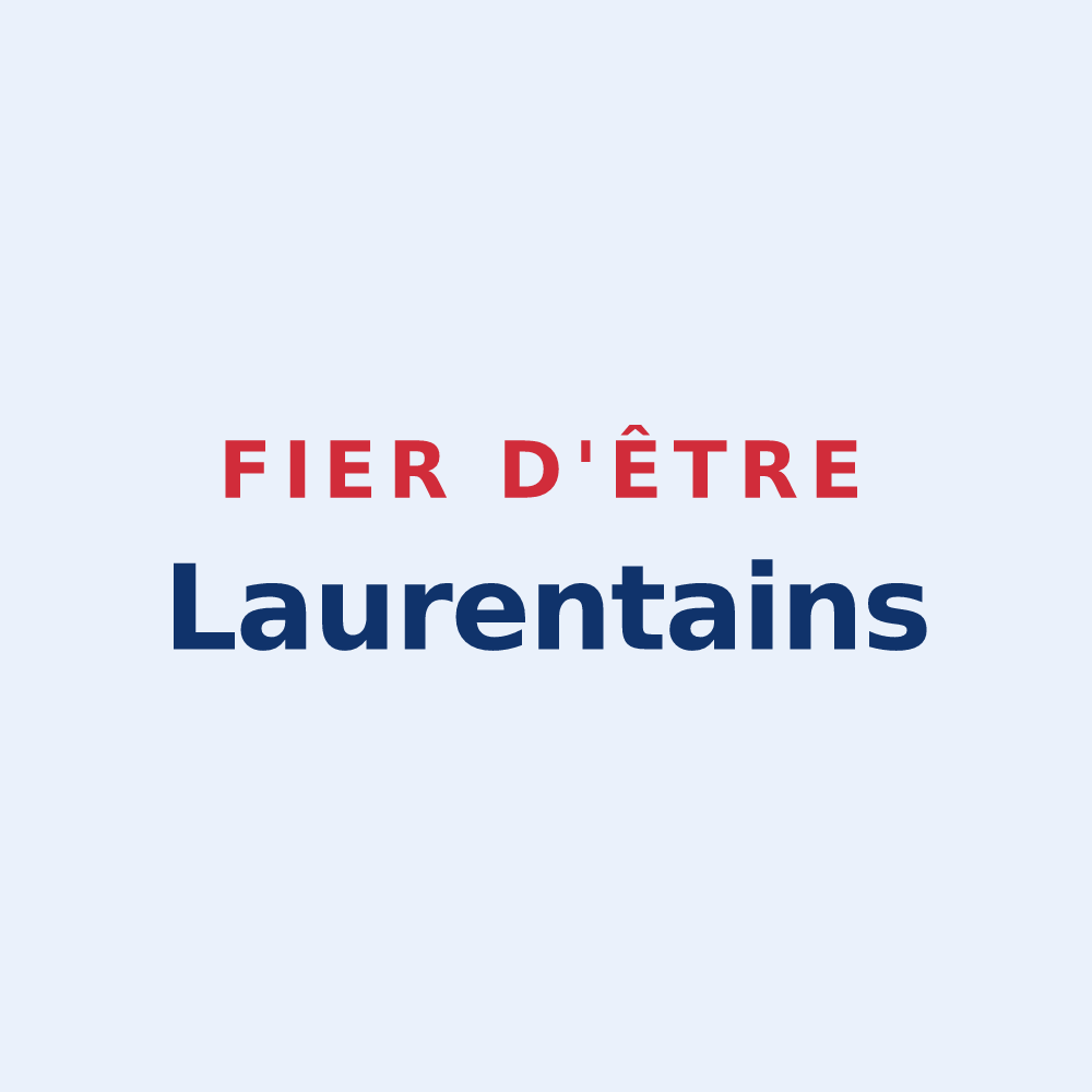 Sticker « Fier d'être Laurentains » — design pour Champ-Laurent