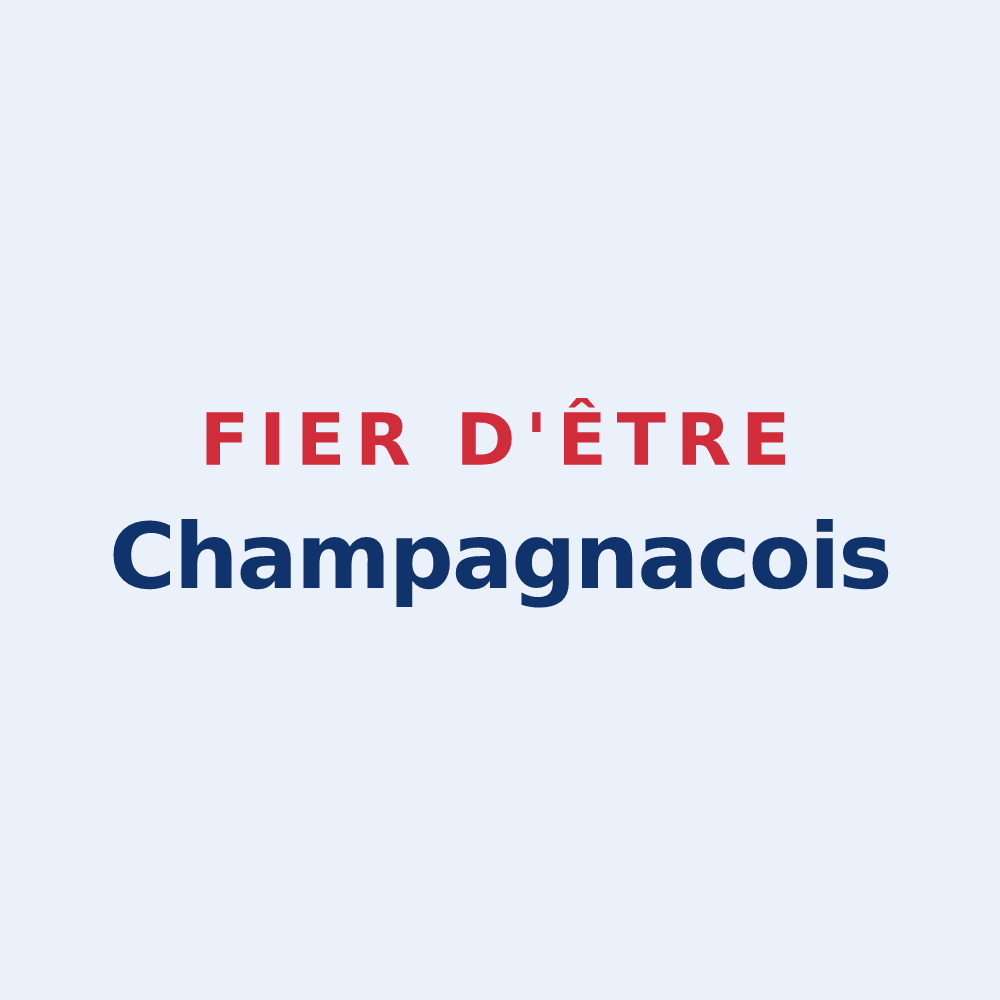 Sticker « Fier d'être Champagnacois » — design pour Champagnac-la-Prune