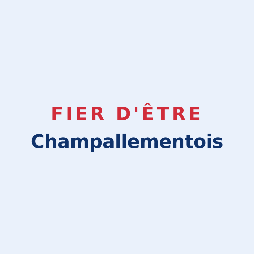 Sticker « Fier d'être Champallementois » — design pour Champallement