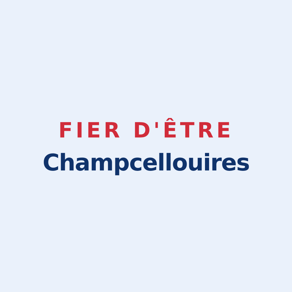 Sticker « Fier d'être Champcellouires » — design pour Champcella