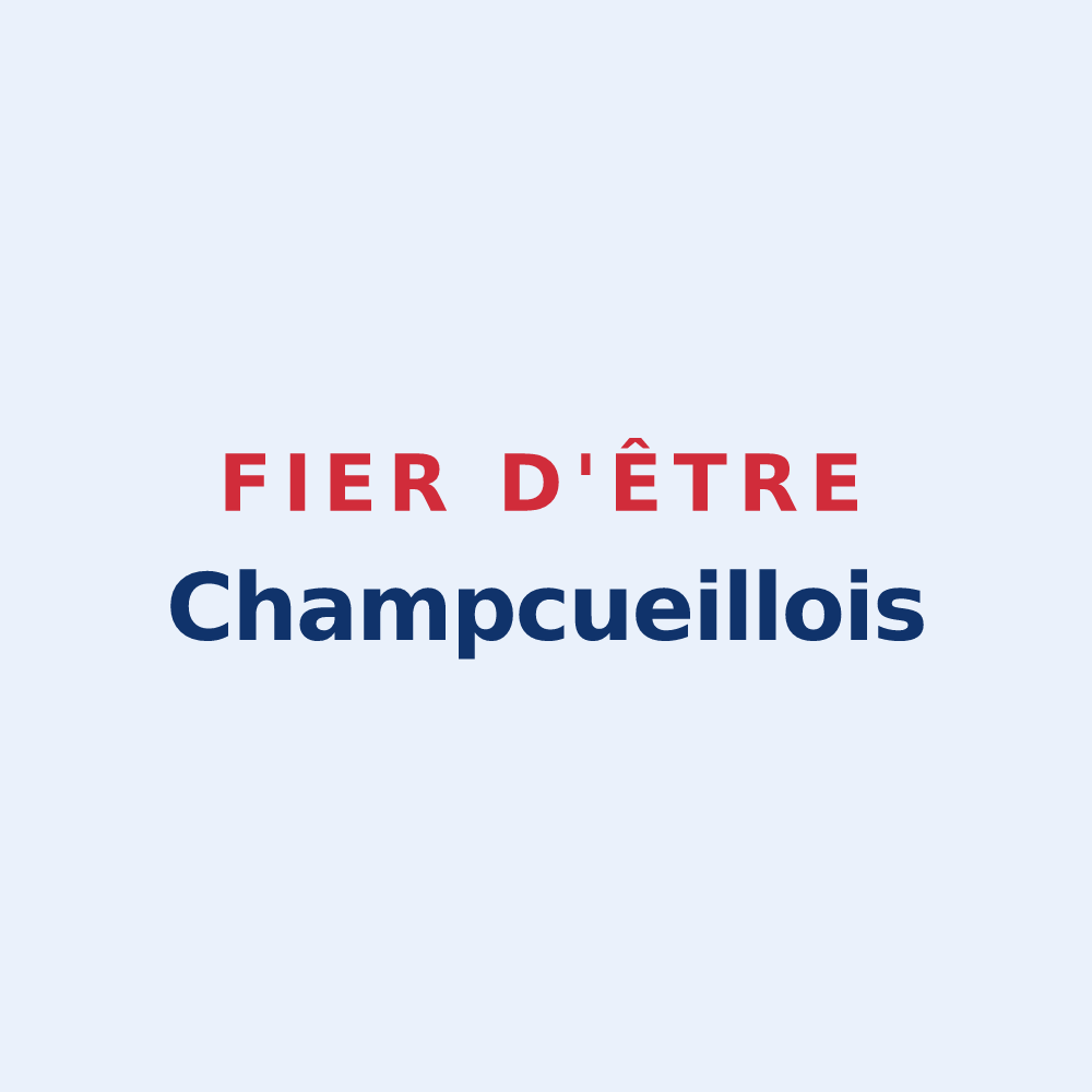 Sticker « Fier d'être Champcueillois » — design pour Champcueil