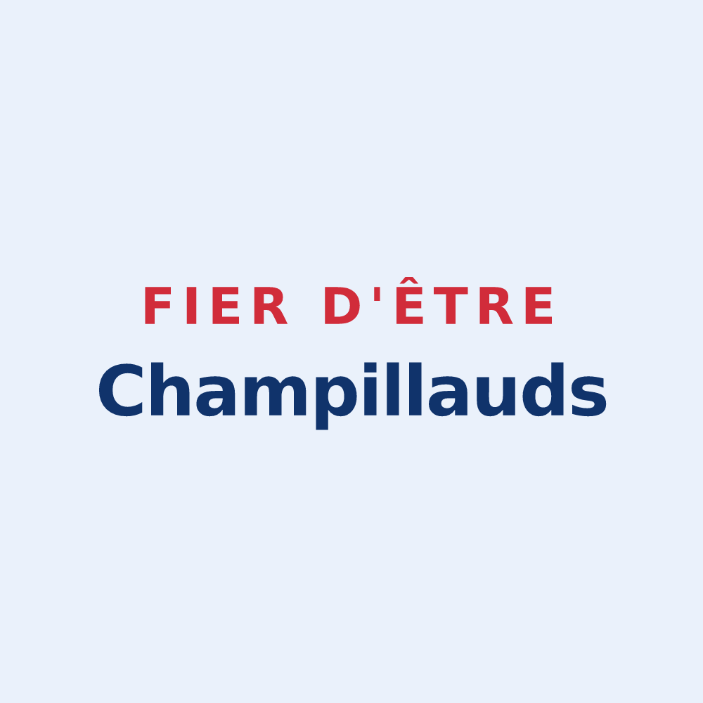 Sticker « Fier d'être Champillauds » — design pour Champeix