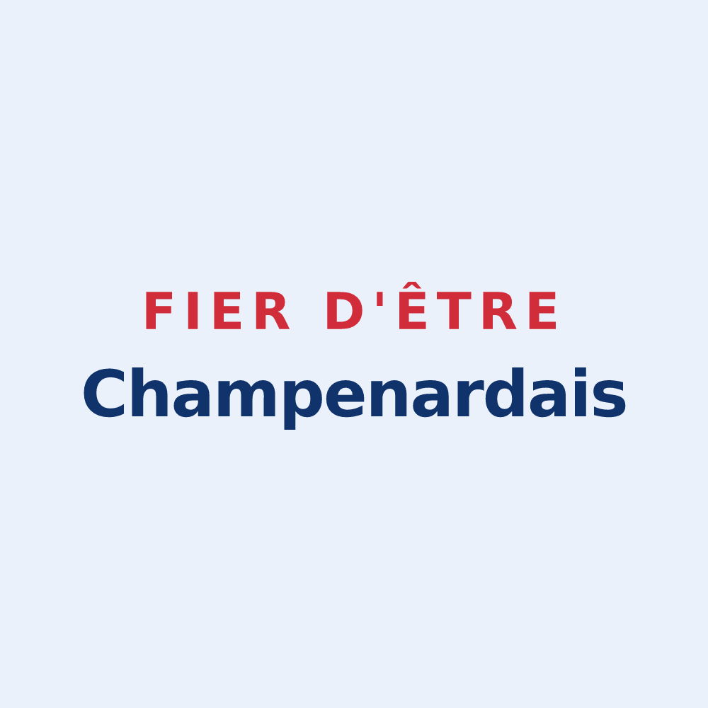 Sticker « Fier d'être Champenardais » — design pour Champenard