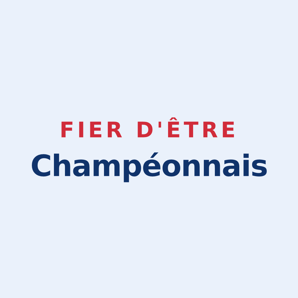 Sticker « Fier d'être Champéonnais » — design pour Champéon