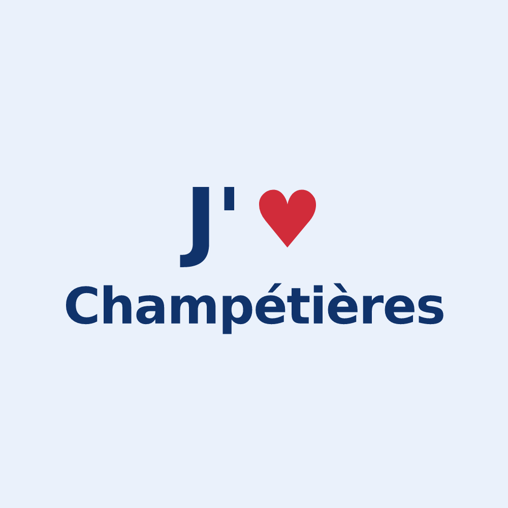 Sticker personnalisé Champétières — design J'aime Champétières