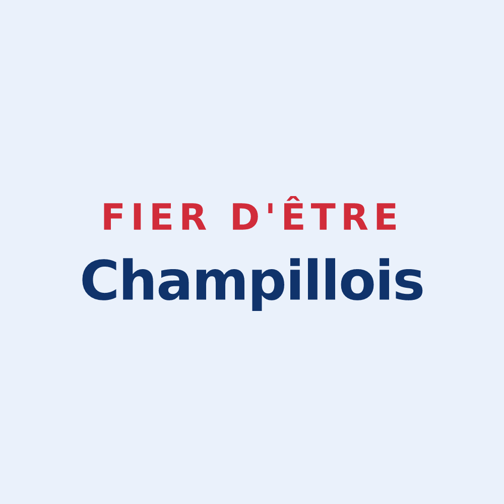 Sticker « Fier d'être Champillois » — design pour Champillet