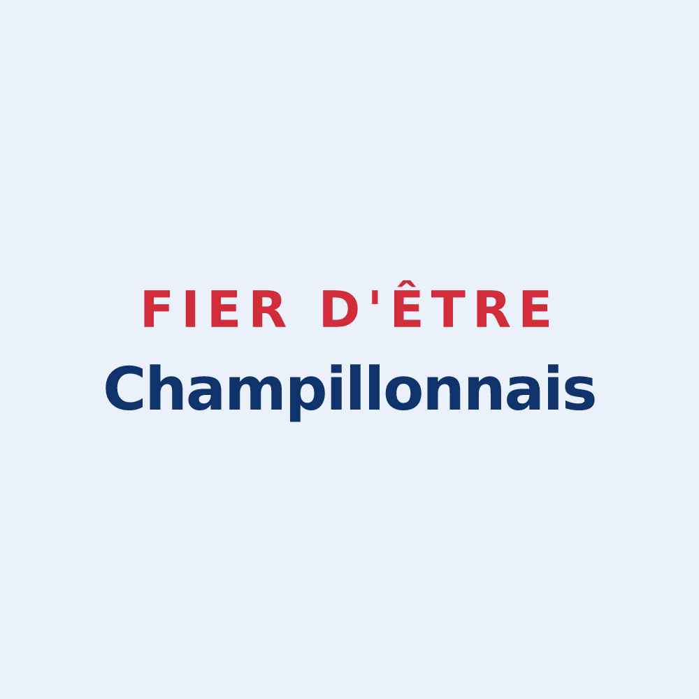 Sticker « Fier d'être Champillonnais » — design pour Champillon