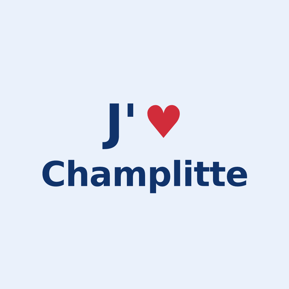 Sticker personnalisé Champlitte — design J'aime Champlitte