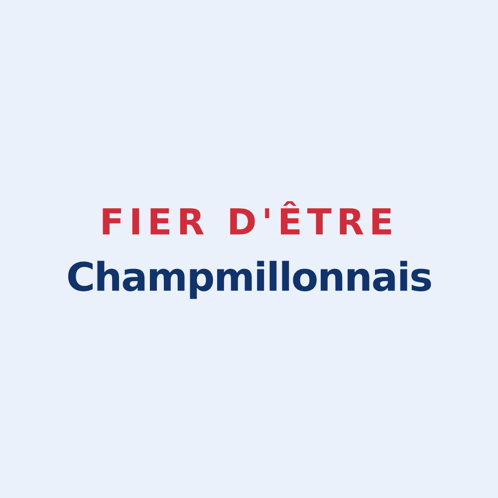 Sticker « Fier d'être Champmillonnais » — design pour Champmillon