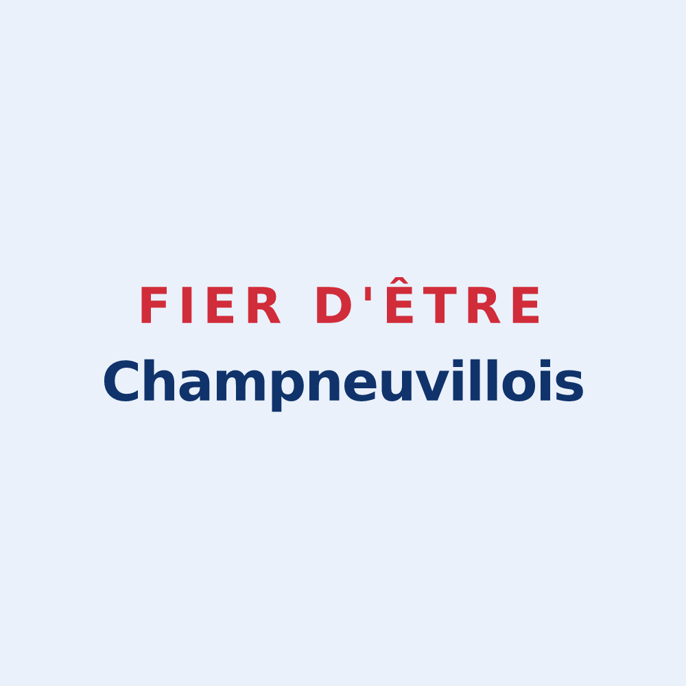 Sticker « Fier d'être Champneuvillois » — design pour Champneuville