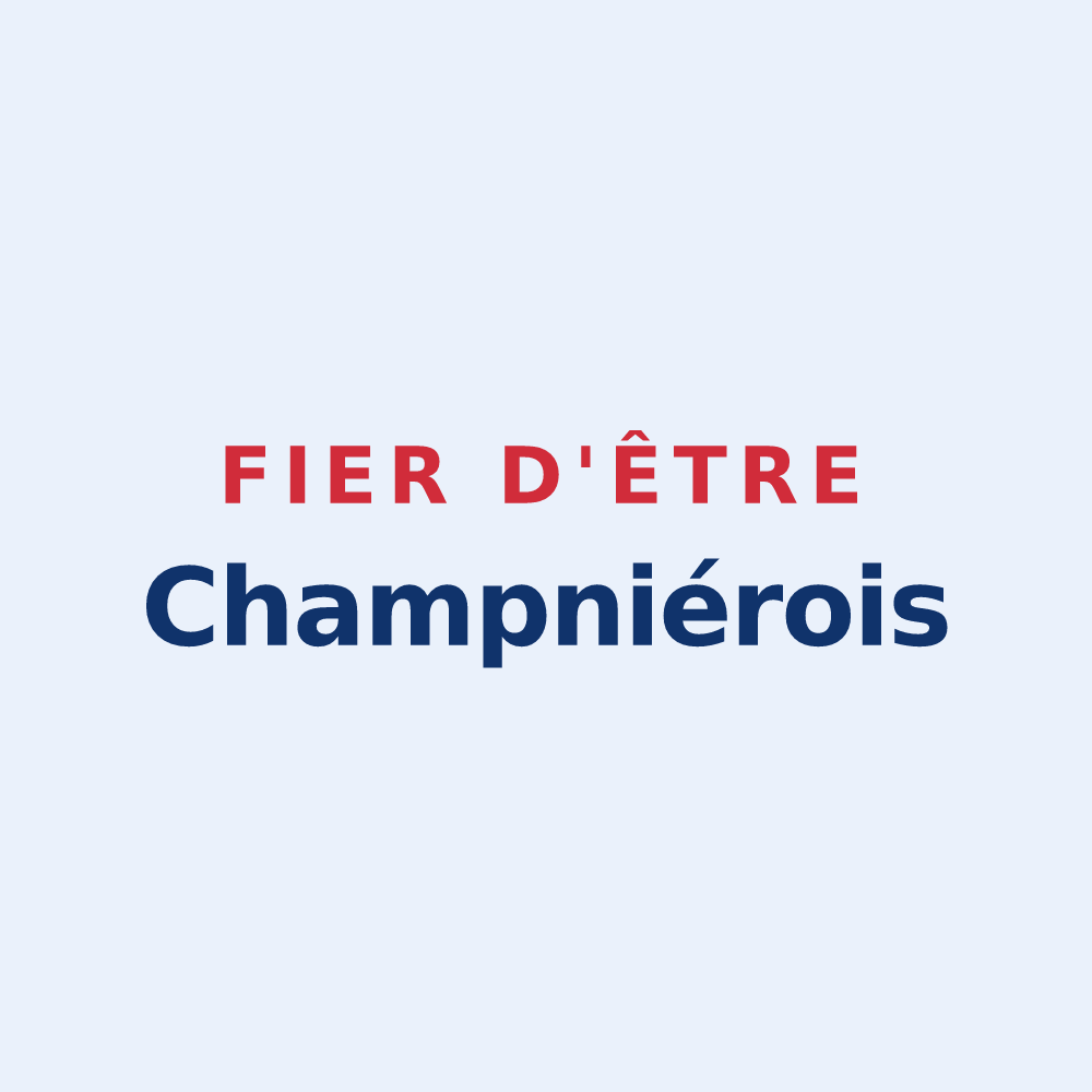 Sticker « Fier d'être Champniérois » — design pour Champniers-et-Reilhac