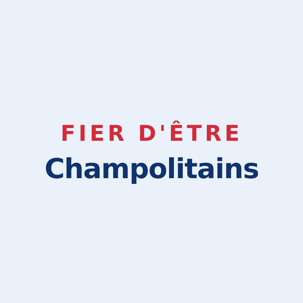 Sticker « Fier d'être Champolitains » — design pour Champoly