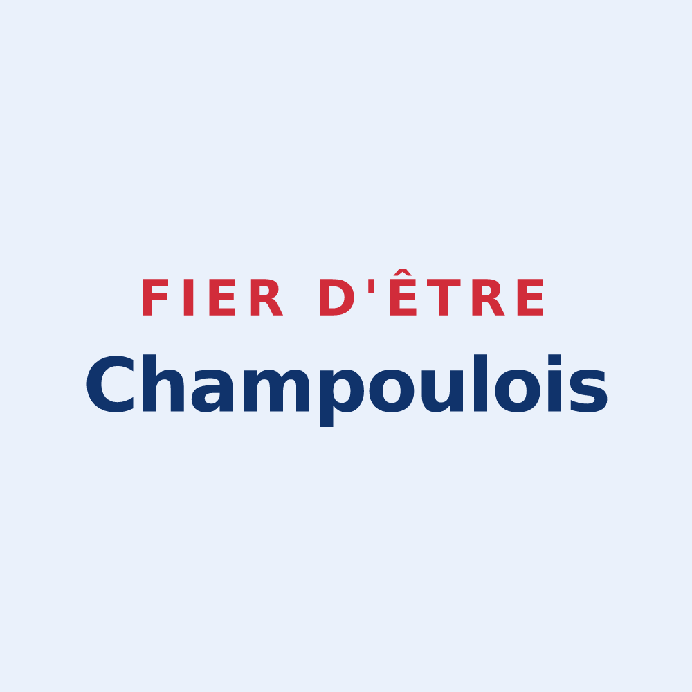 Sticker « Fier d'être Champoulois » — design pour Champoulet