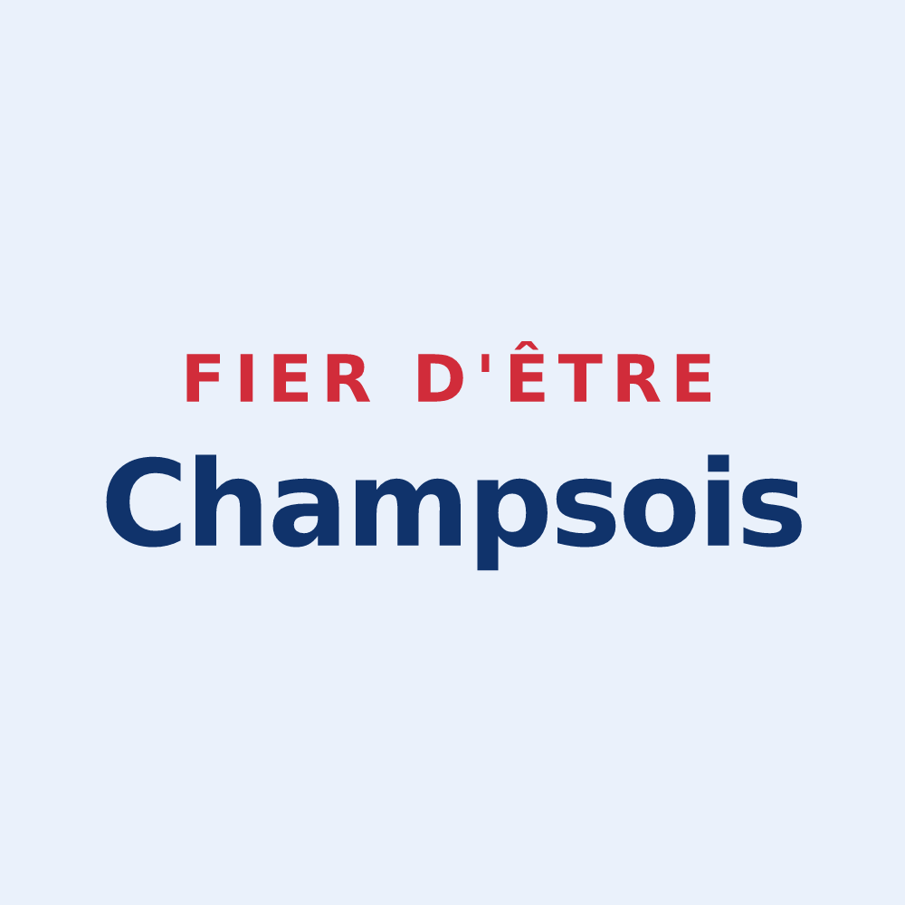 Sticker « Fier d'être Champsois » — design pour Champs-sur-Tarentaine-Marchal