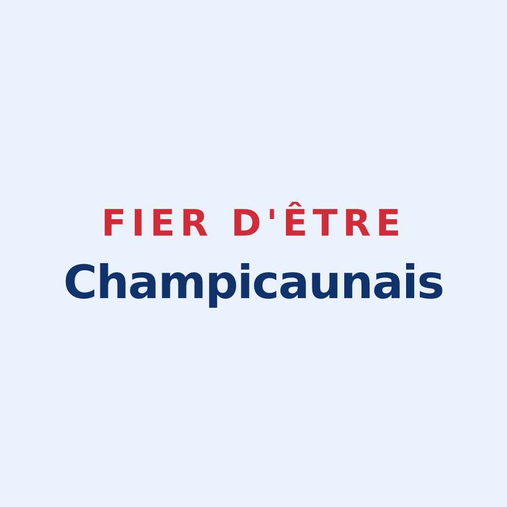 Sticker « Fier d'être Champicaunais » — design pour Champs-sur-Yonne