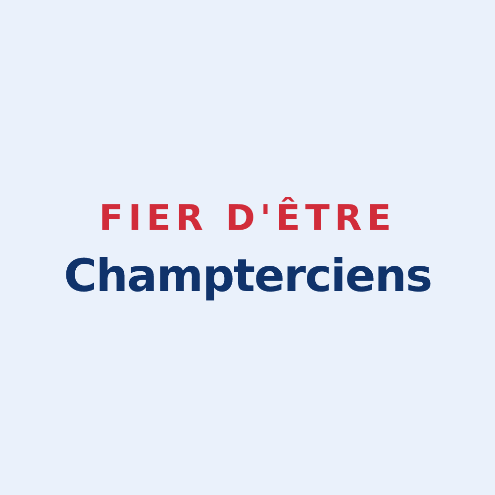 Sticker « Fier d'être Champterciens » — design pour Champtercier