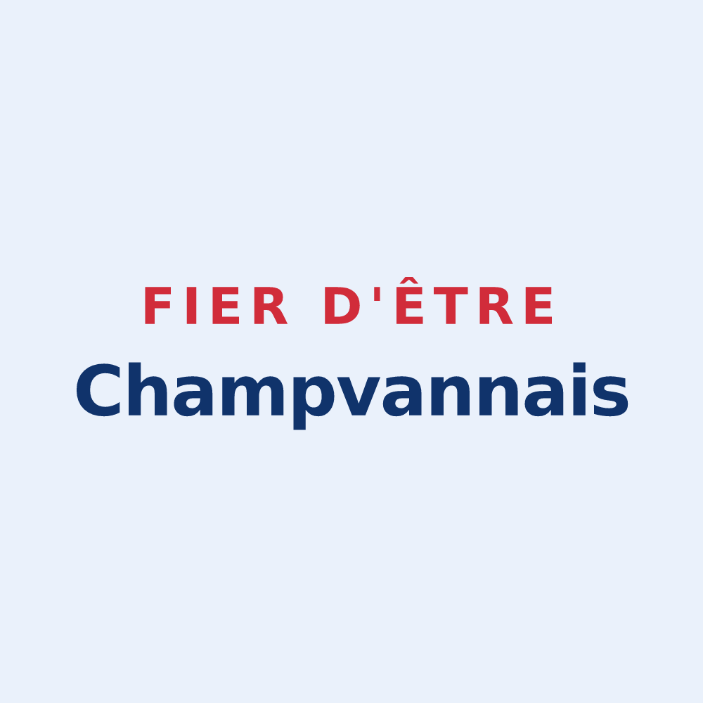 Sticker « Fier d'être Champvannais » — design pour Champvans