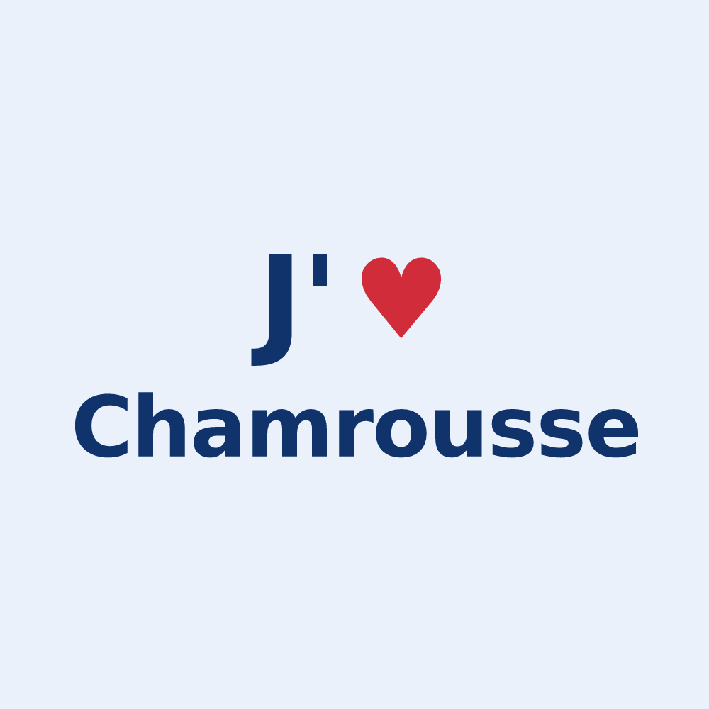 Sticker personnalisé Chamrousse — design J'aime Chamrousse