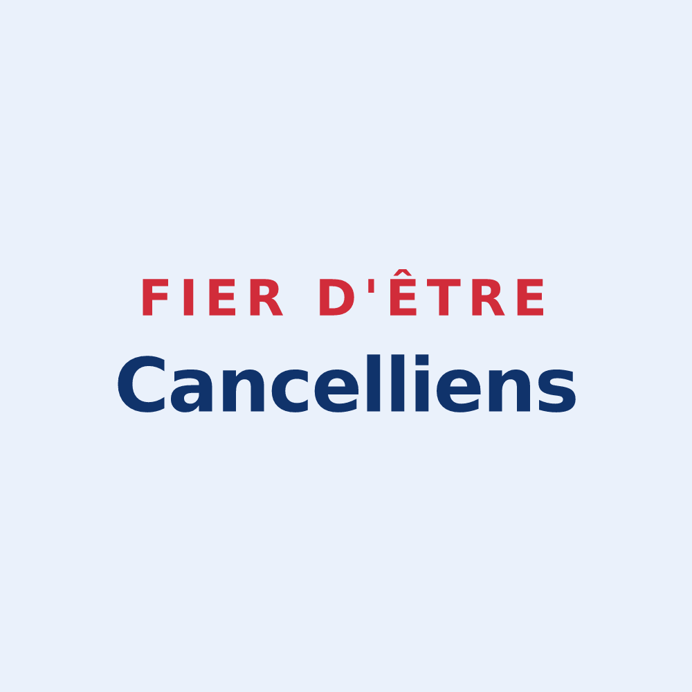 Sticker « Fier d'être Cancelliens » — design pour Chanceaux-sur-Choisille