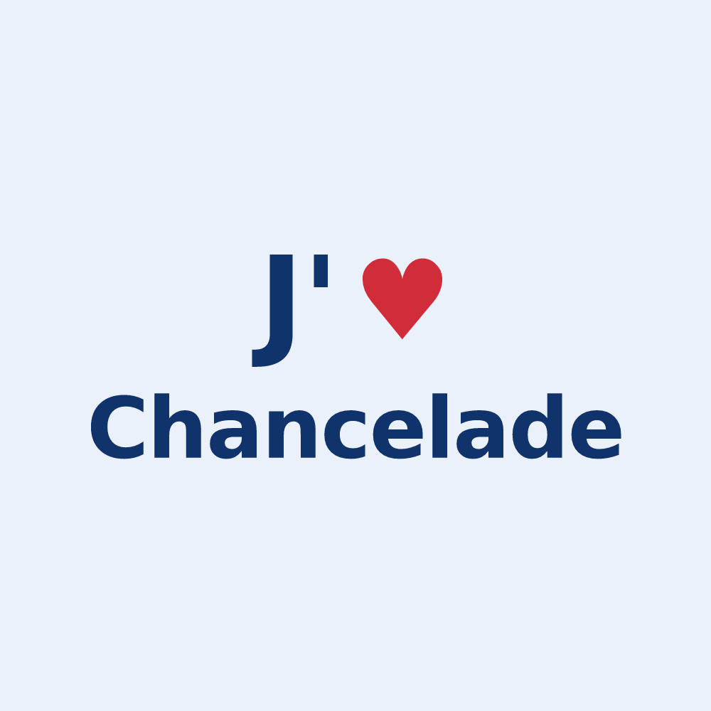 Sticker personnalisé Chancelade — design J'aime Chancelade