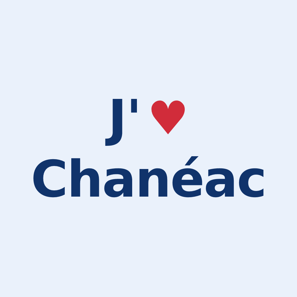 Sticker personnalisé Chanéac — design J'aime Chanéac