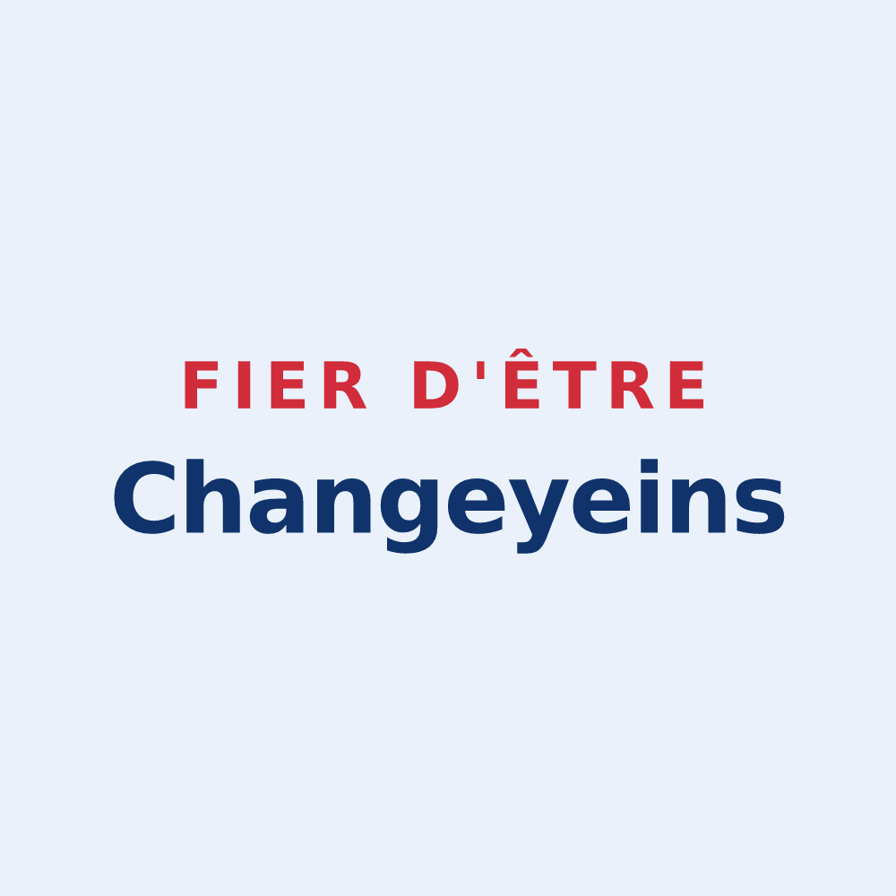Sticker « Fier d'être Changeyeins » — design pour Changey