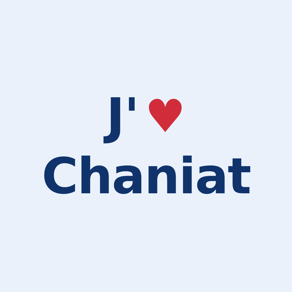 Sticker personnalisé Chaniat — design J'aime Chaniat