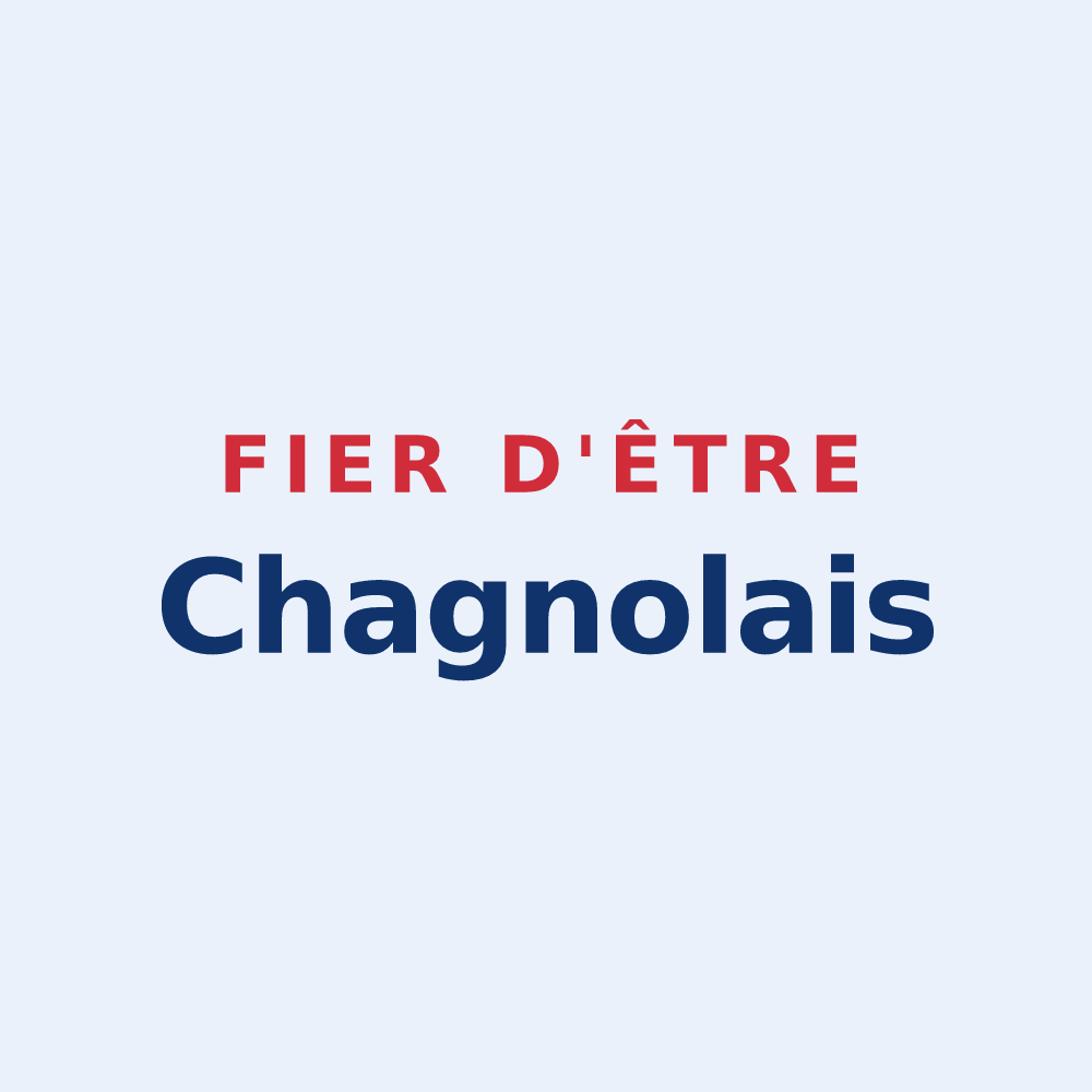 Sticker « Fier d'être Chagnolais » — design pour Chaniers