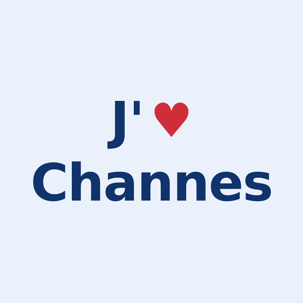 Sticker personnalisé Channes — design « J'aime Channes » imprimé sur le sticker