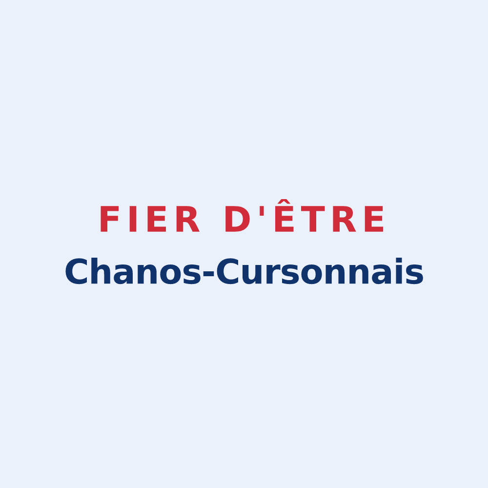 Sticker « Fier d'être Chanos-Cursonnais » — design pour Chanos-Curson
