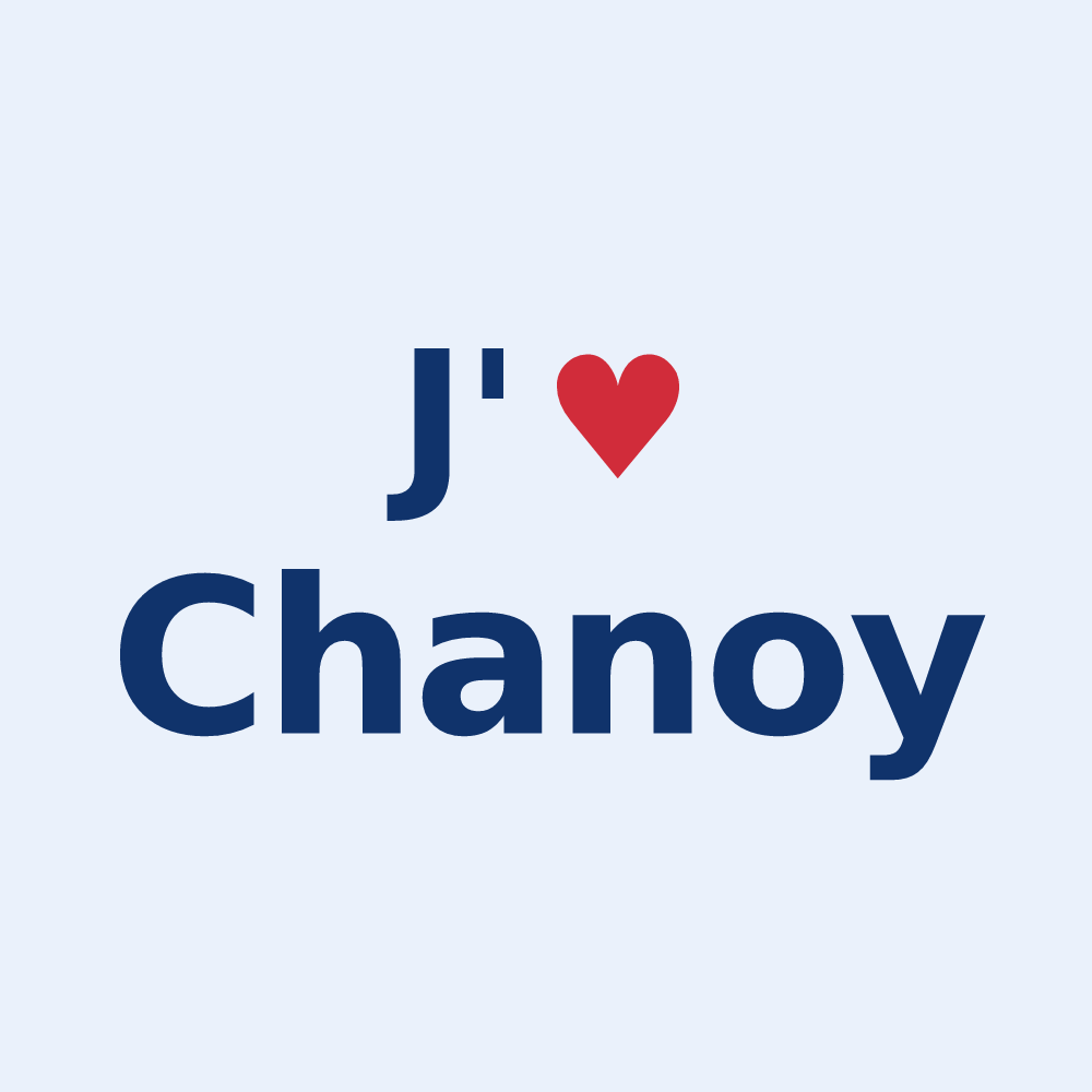 Sticker personnalisé Chanoy — design J'aime Chanoy