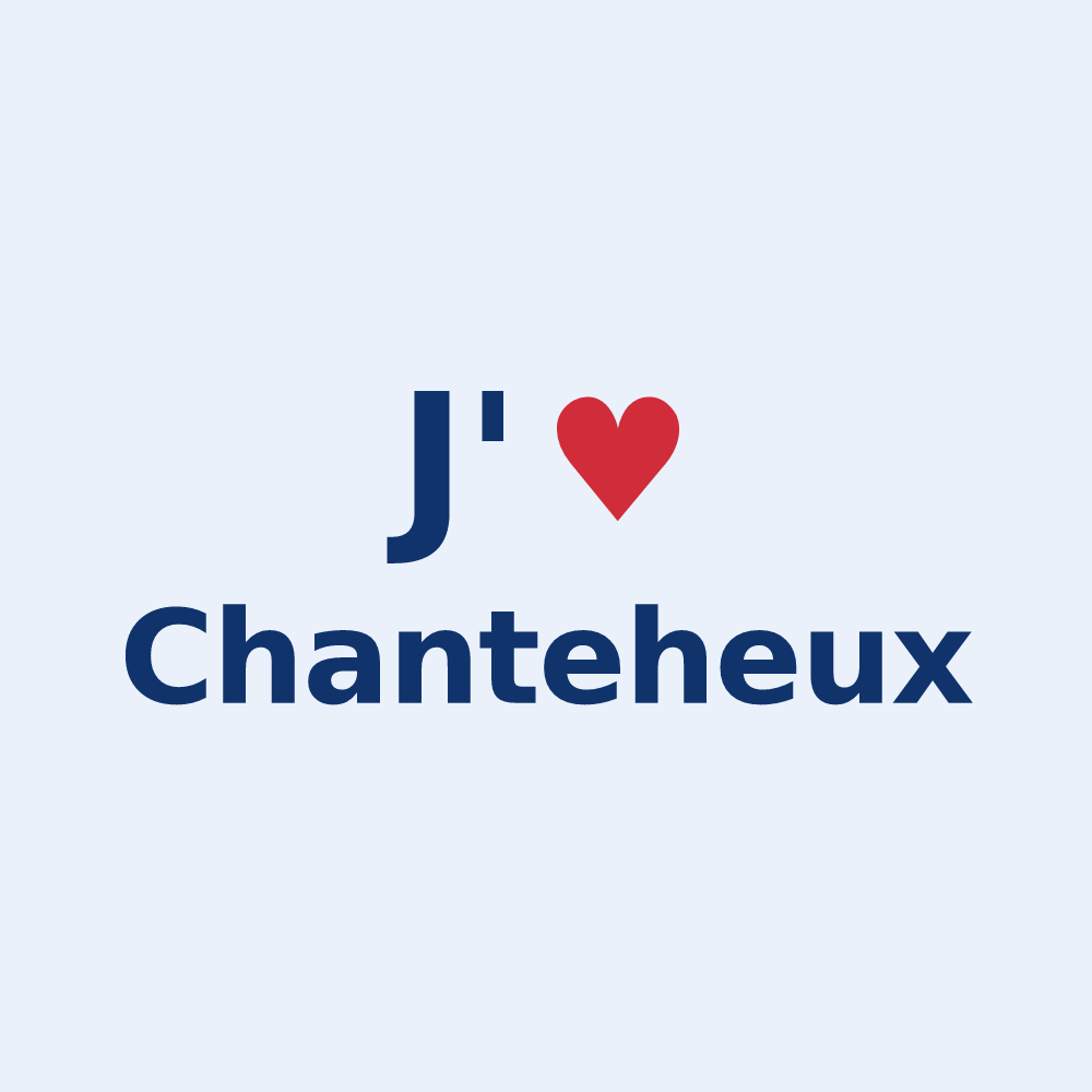 Sticker personnalisé Chanteheux — design J'aime Chanteheux