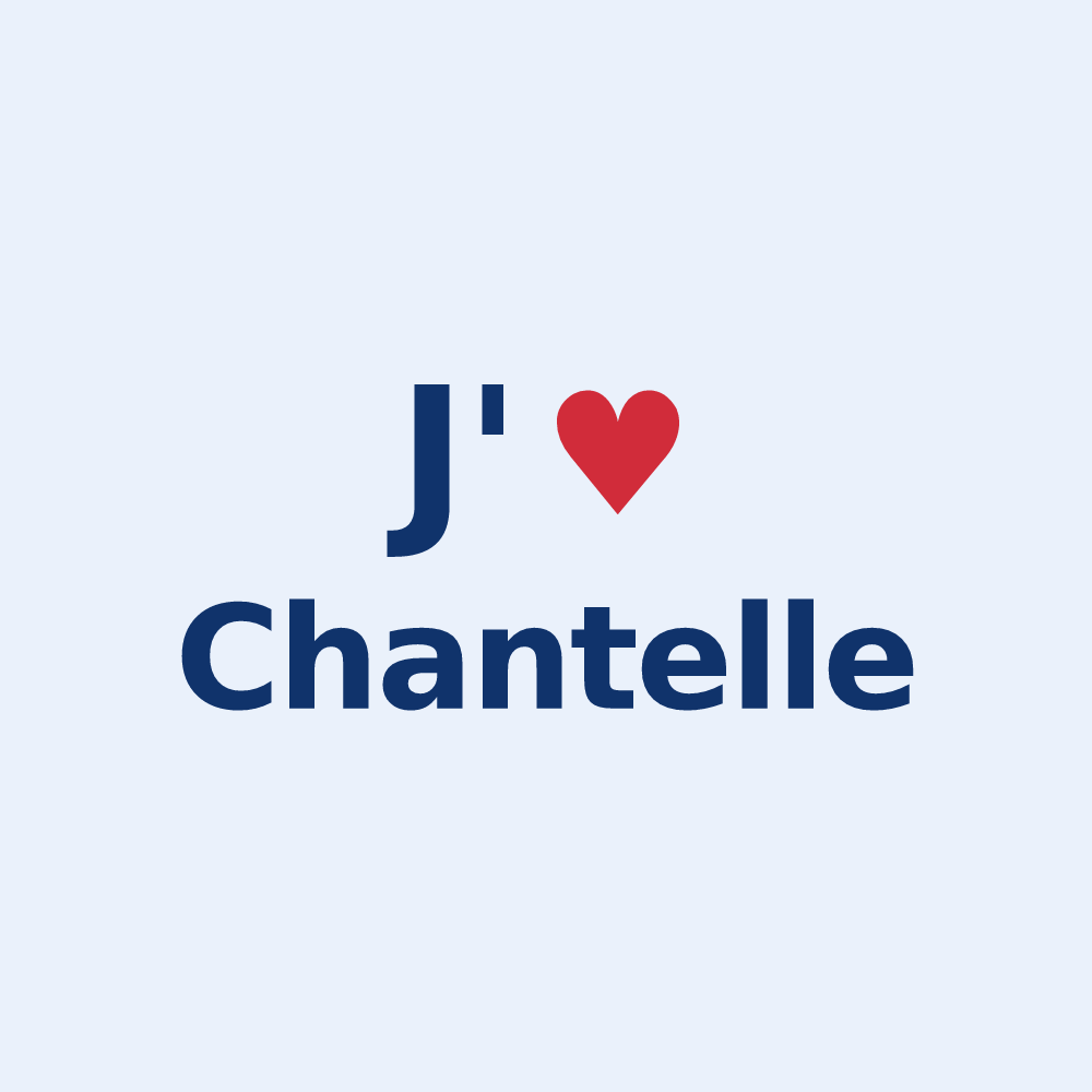 Sticker personnalisé Chantelle — design J'aime Chantelle