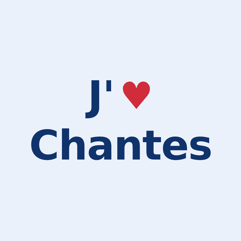 Sticker personnalisé Chantes — design J'aime Chantes