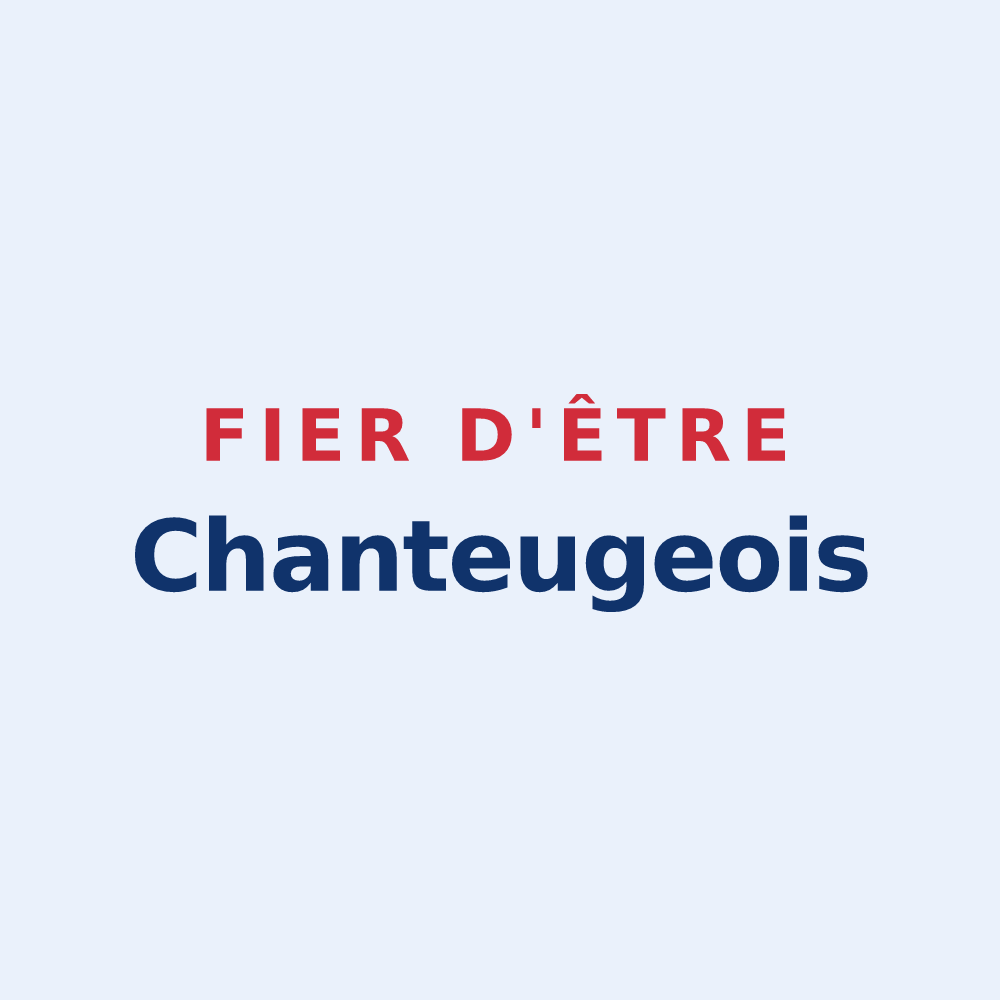 Sticker « Fier d'être Chanteugeois » — design pour Chanteuges
