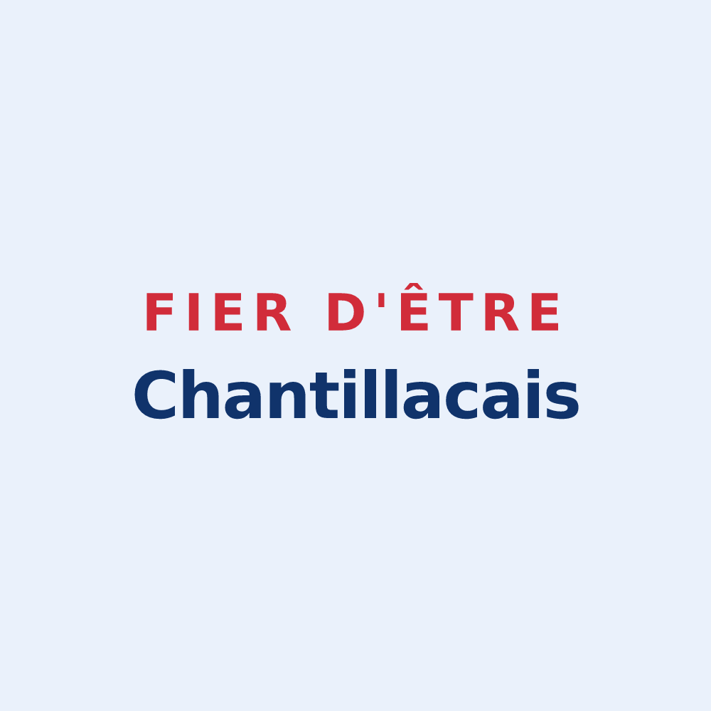 Sticker « Fier d'être Chantillacais » — design pour Chantillac