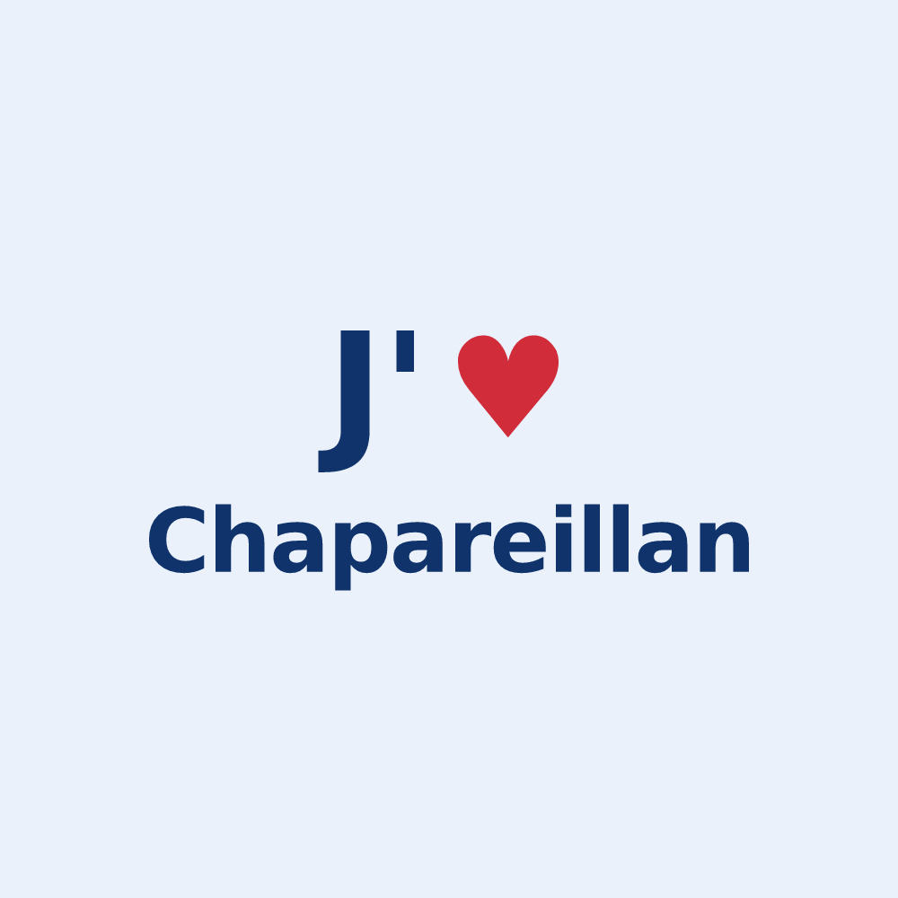 Sticker personnalisé Chapareillan — design J'aime Chapareillan