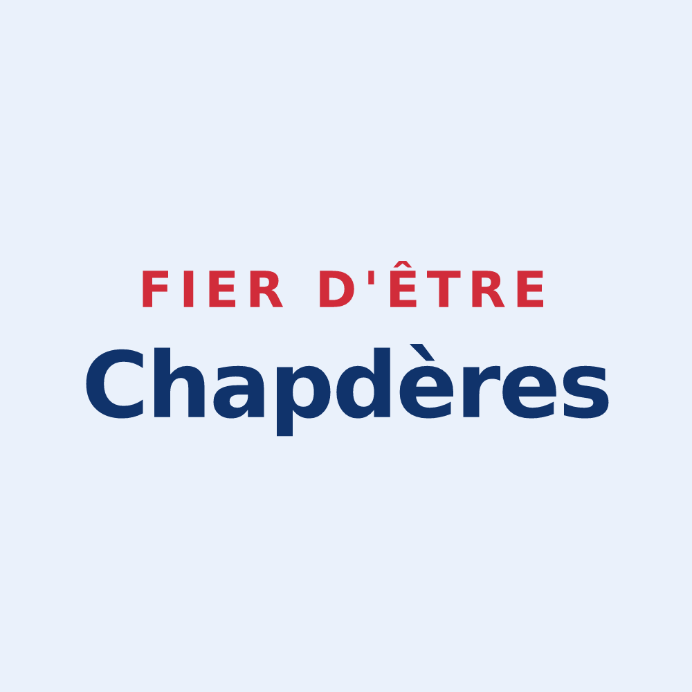 Sticker « Fier d'être Chapdères » — design pour Chapdes-Beaufort