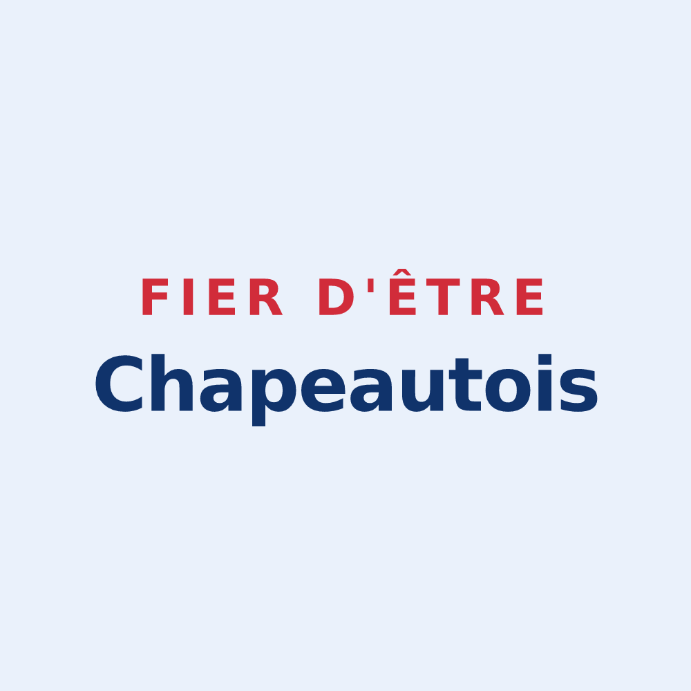 Sticker « Fier d'être Chapeautois » — design pour Chapeau