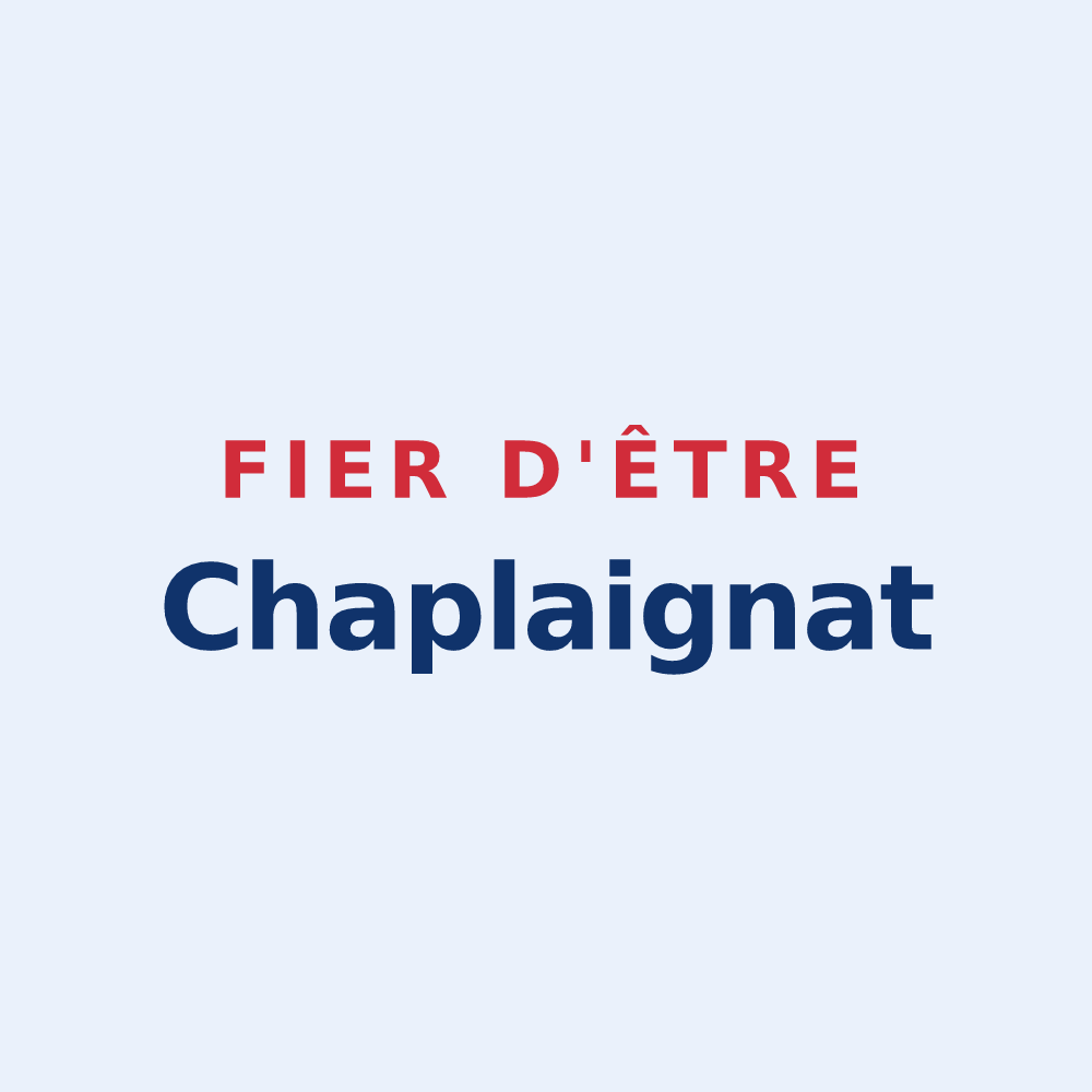 Sticker « Fier d'être Chaplaignat » — design pour Chapelaine