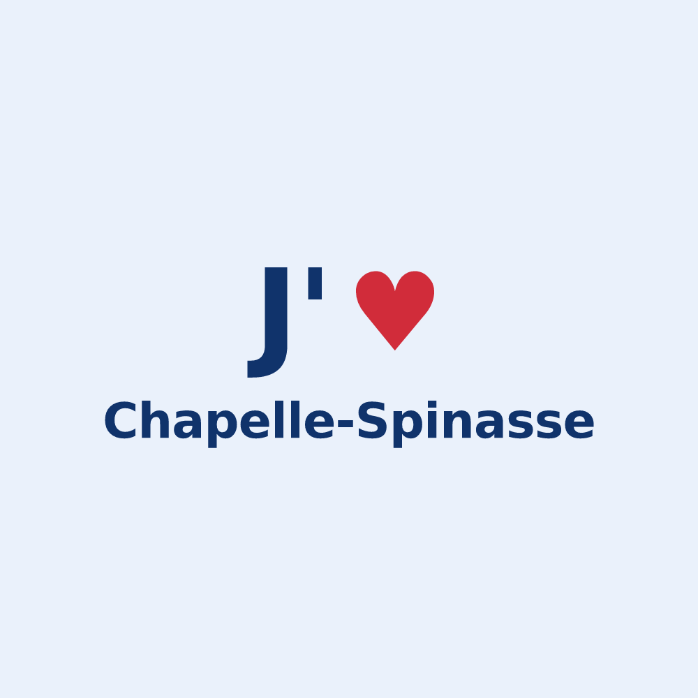 Sticker personnalisé Chapelle-Spinasse — design J'aime Chapelle-Spinasse