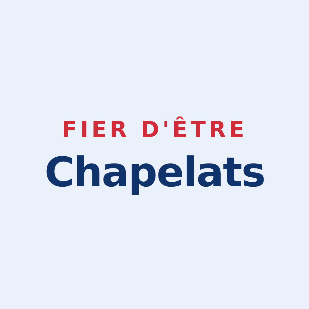 Sticker « Fier d'être Chapelats » — design pour Chapelle-Vallon
