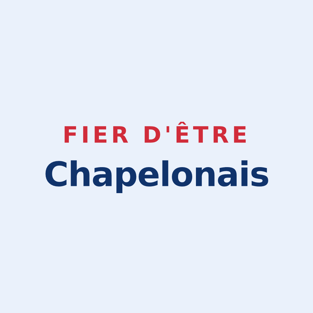 Sticker « Fier d'être Chapelonais » — design pour Chapelon