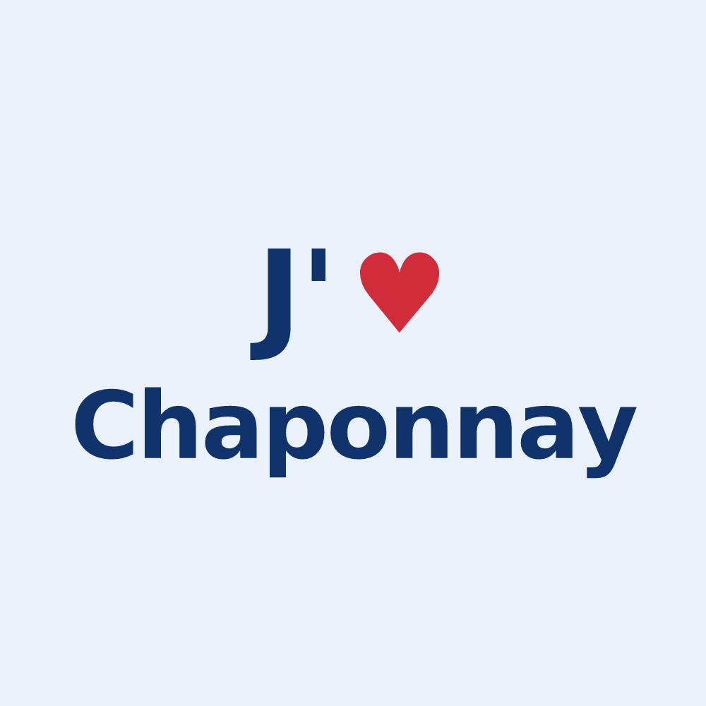 Sticker personnalisé Chaponnay — design J'aime Chaponnay