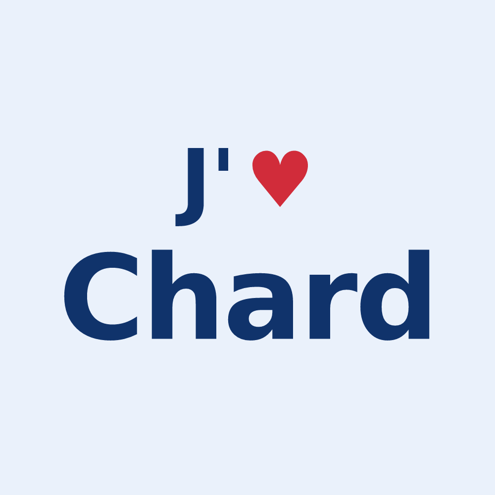 Sticker personnalisé Chard — design J'aime Chard