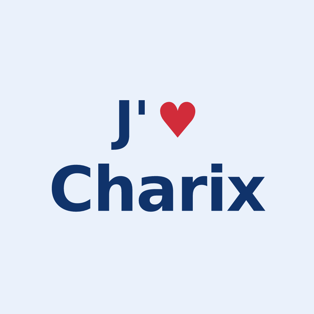 Sticker personnalisé Charix — design J'aime Charix