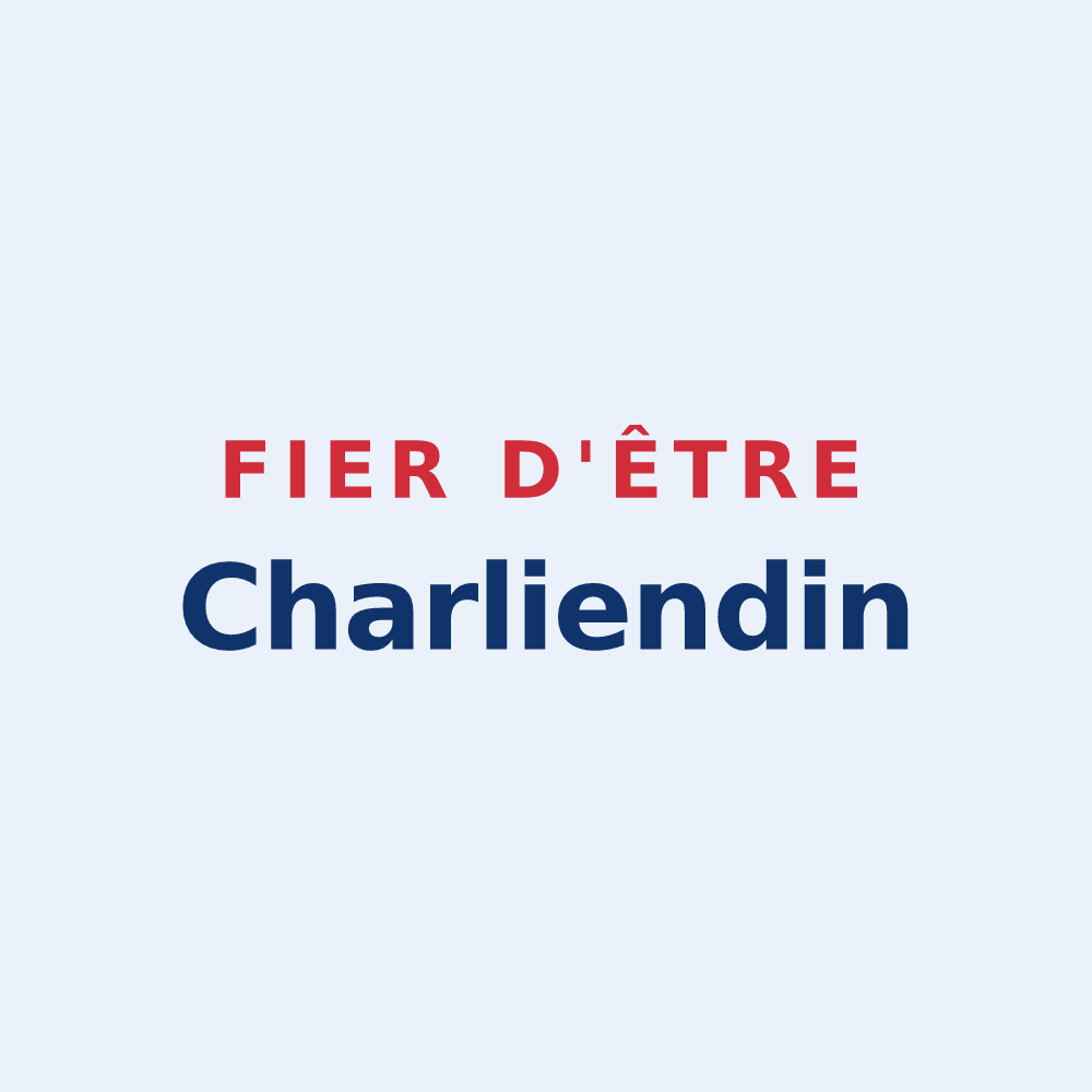 Sticker « Fier d'être Charliendin » — design pour Charlieu