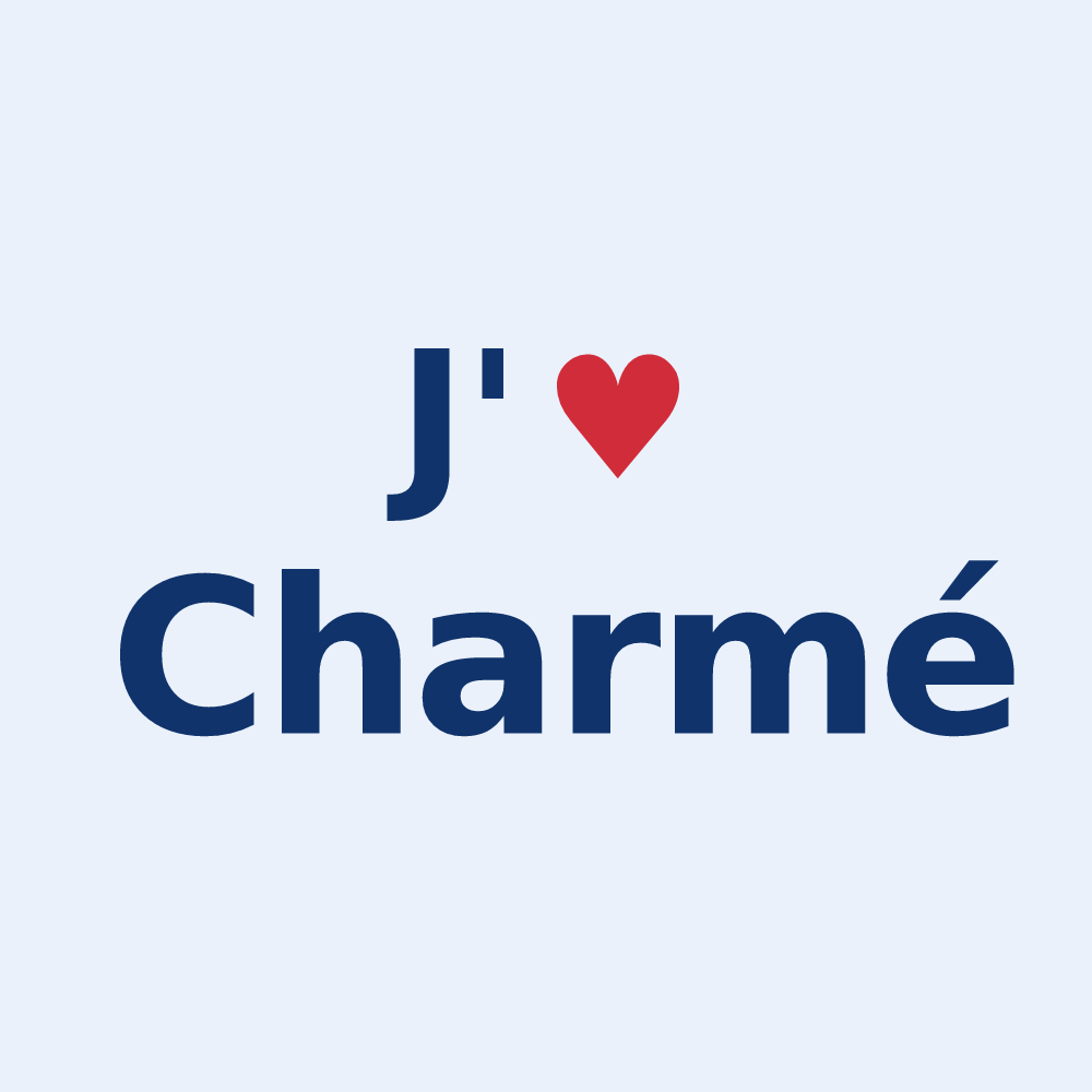 Sticker personnalisé Charmé — design J'aime Charmé